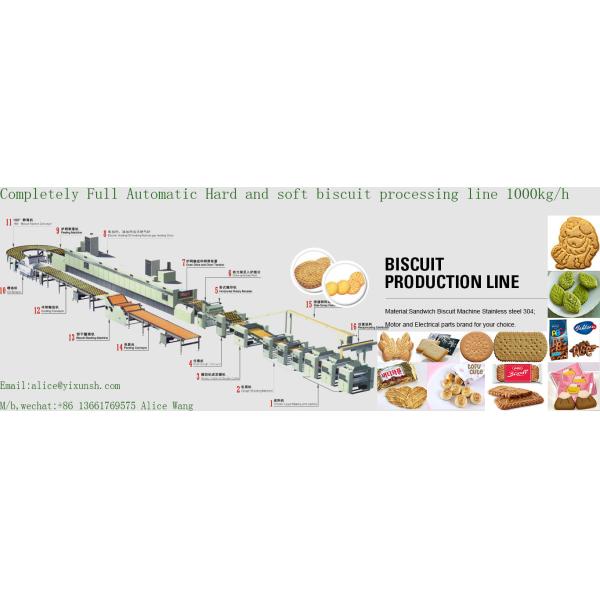 Large Capacity Hard and soft biscuit production line 1000kg/h rich tea marie