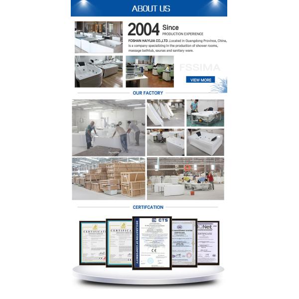 5' акриловая Freestanding ванна вокруг человека стиля 2 1500mm 1700mm европейского