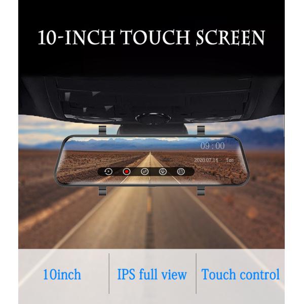 Dual Lens RAM2GB 1080P Dash Cam 10 Inch Rear View Mirror Car DVRs Mirror