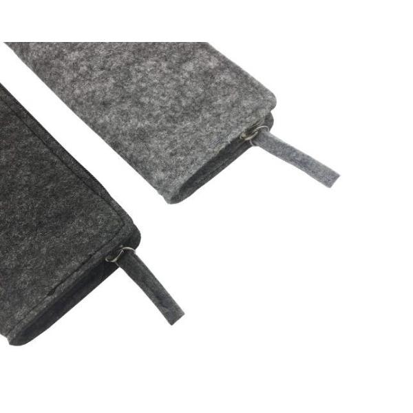 Stationery Felt Pencil Case / Large Zipper Pencil Pouch For School Eco Friendly