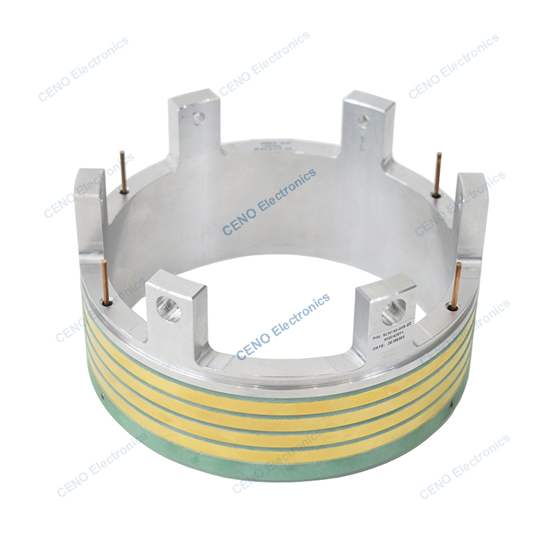 Separate Slip Ring with circuits Electric Power for industry Robotic arm