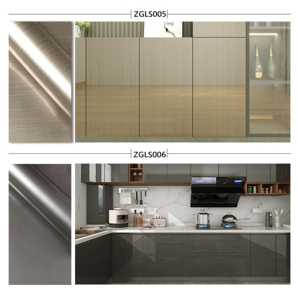 Film laminé en contreplaqué en PVC à haute brillance pour l'administration et l'étanchéité aux moisissures