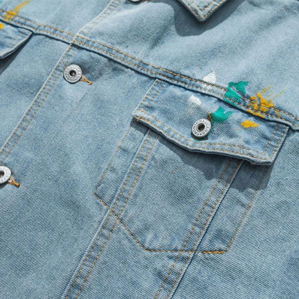 Ярлыка логотипа OEM производитель одежды низкое MOQ джинсовой ткани куртки рукава изготовленного на заказ длинный