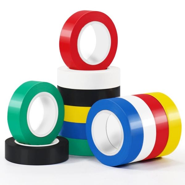Flame Retardant PVC Electrical Insulating Tape Single Sided Acrylic Adhesive Red Yellow Blue Green Black White Wire Cover Tape