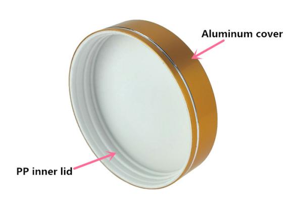 Shiny Plastic Bottles Caps Lid 58mm Wide Mouth Custom Logo For Glass Jar