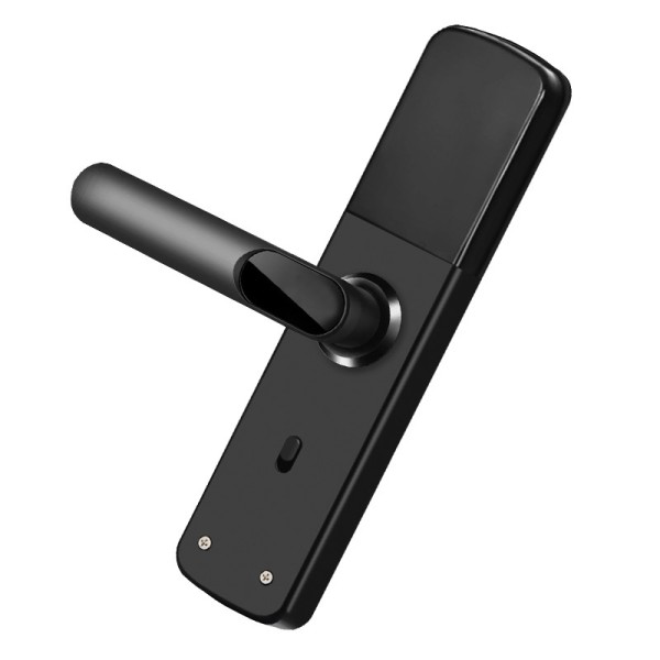 Tuya Indoor Smart Lock Wifi Aluminum Alloy Half Face Automatic Remote Keyless Entry Fingerprint Password European Cross-border