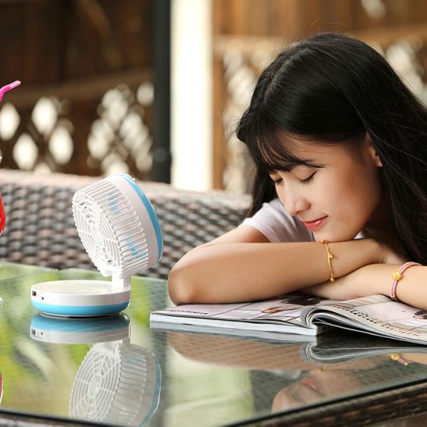 Personal Spray USB Powered Fan No Noise Portable Durable Usage Visible Tank
