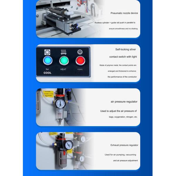 Continuous Pouch Sealing Machine 1.56CBM 10mm Sealing Width for Machinery Repair Shops