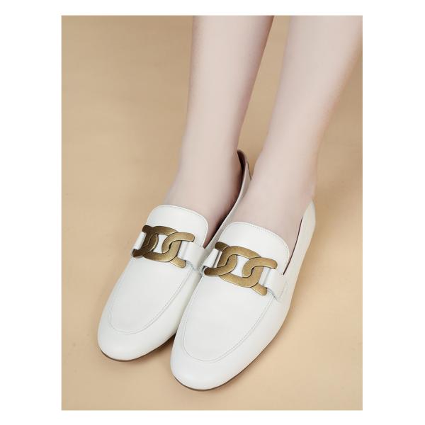 SGS Womens Leisure Shoes Durable Stylish Cow Leather Shoes