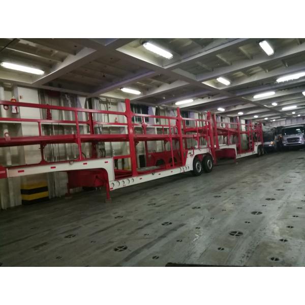 3 оси автотранспортер полуприцеп с стальным материалом и полезной нагрузкой 40000 кг