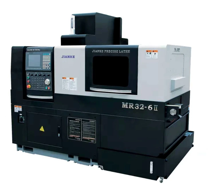 JIANKE MR32-6II 6 Axis Double Spindle Swiss CNC Lathe with 8000rpm Spindle Speed