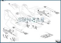 8605262 Kit d'étanchéité du cylindre de levage Adapte le boîtier du chargeur de roues Cylindre Assy Équipement lourd 721D 721E 721F 721G