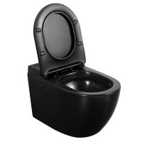 Toilette sans réservoir ronde moderne de 12 pouces pour la salle de bain à la maison