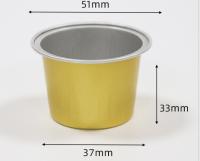 tasse de thé du papier aluminium 40ml autour des tasses en aluminium en aluminium de boissons de conteneur de nourriture