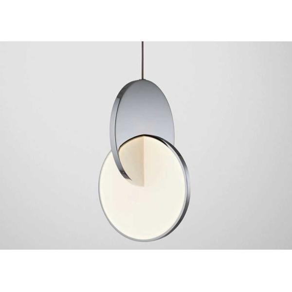 Modern led metal drop pendant lighting fixtures indoor mirror ceiling chandelier living room decor pendant lamp