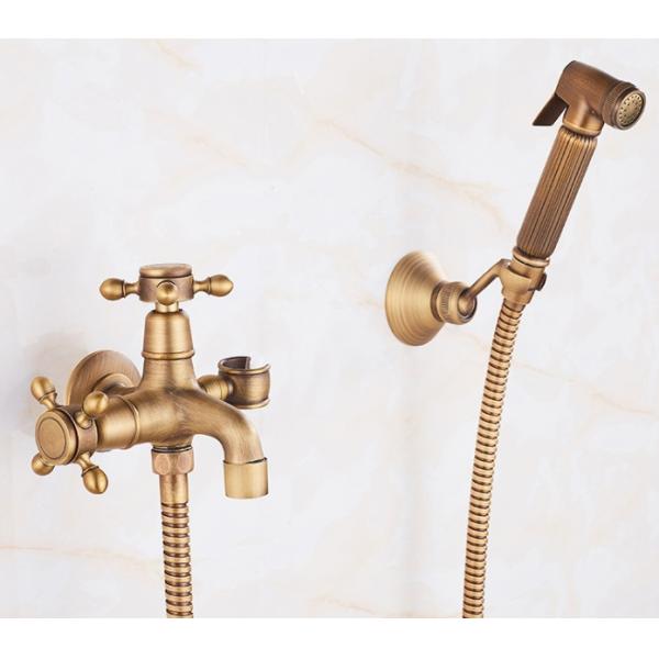 Antique Bronze Tap 45mm Outdoor Water Tap And Sprayer