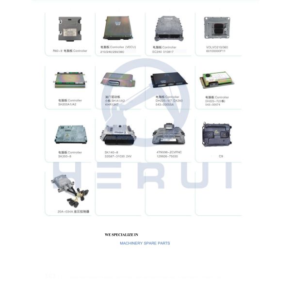 For Hyundai Excavator R480LC-9S  ECM Controller Unit 21QB-32111 3408501 ECU Aftermarket New With Program Control Panel