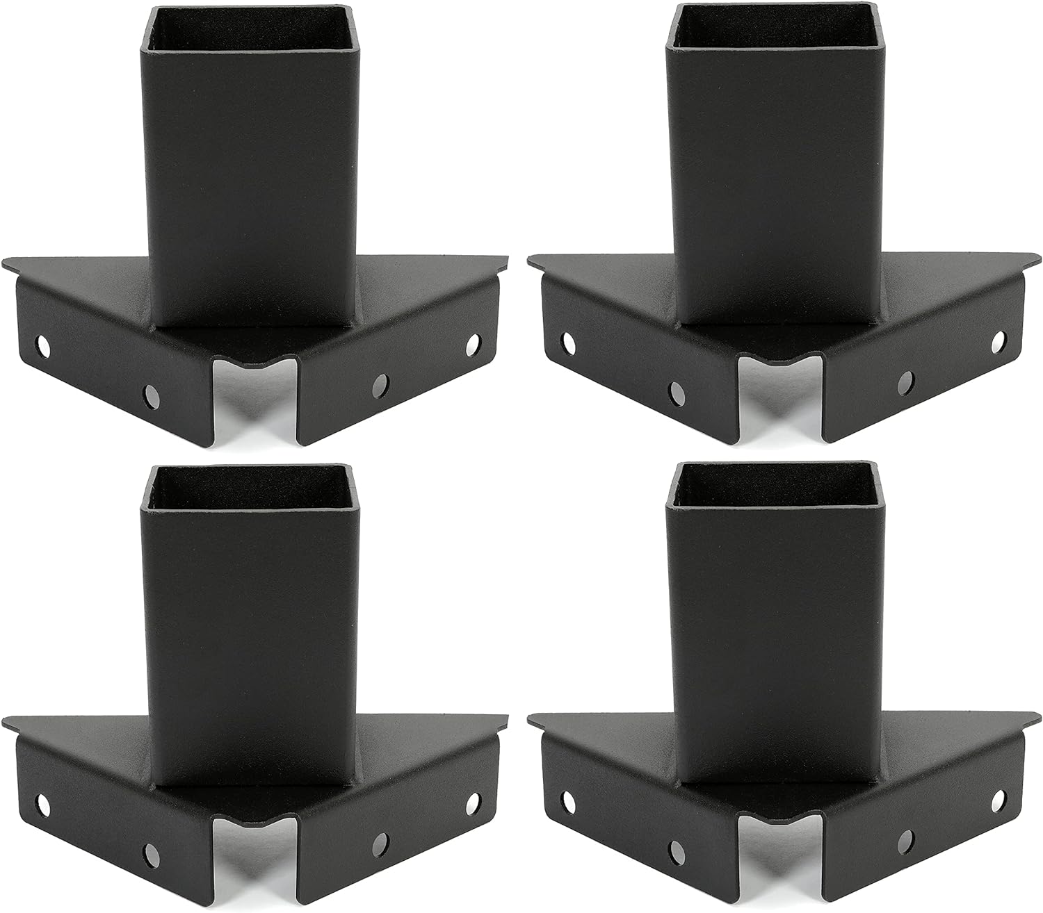 Heavy-Duty Carbon Steel Deer Stand Bracket with Compound Angle Design and Black Powder Coated Finish