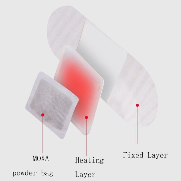 Self-Heating Herbal Wormwood Belly Button Tummy Sticker for Navel Care and Hot Compress Massage Function
