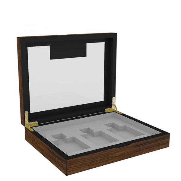 Custom Luxury Scent Box Velvet Lining Material For 3 Bottles
