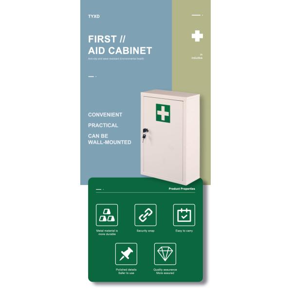 Коробка медицины шкафа хранения медицины скорой помощи установленная стеной
