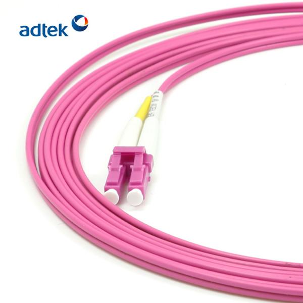 Indoor Fiber Optic Patch Cord LC-SC 24 Fibers OM4 Multimode 0.2dB PVC / LSZH