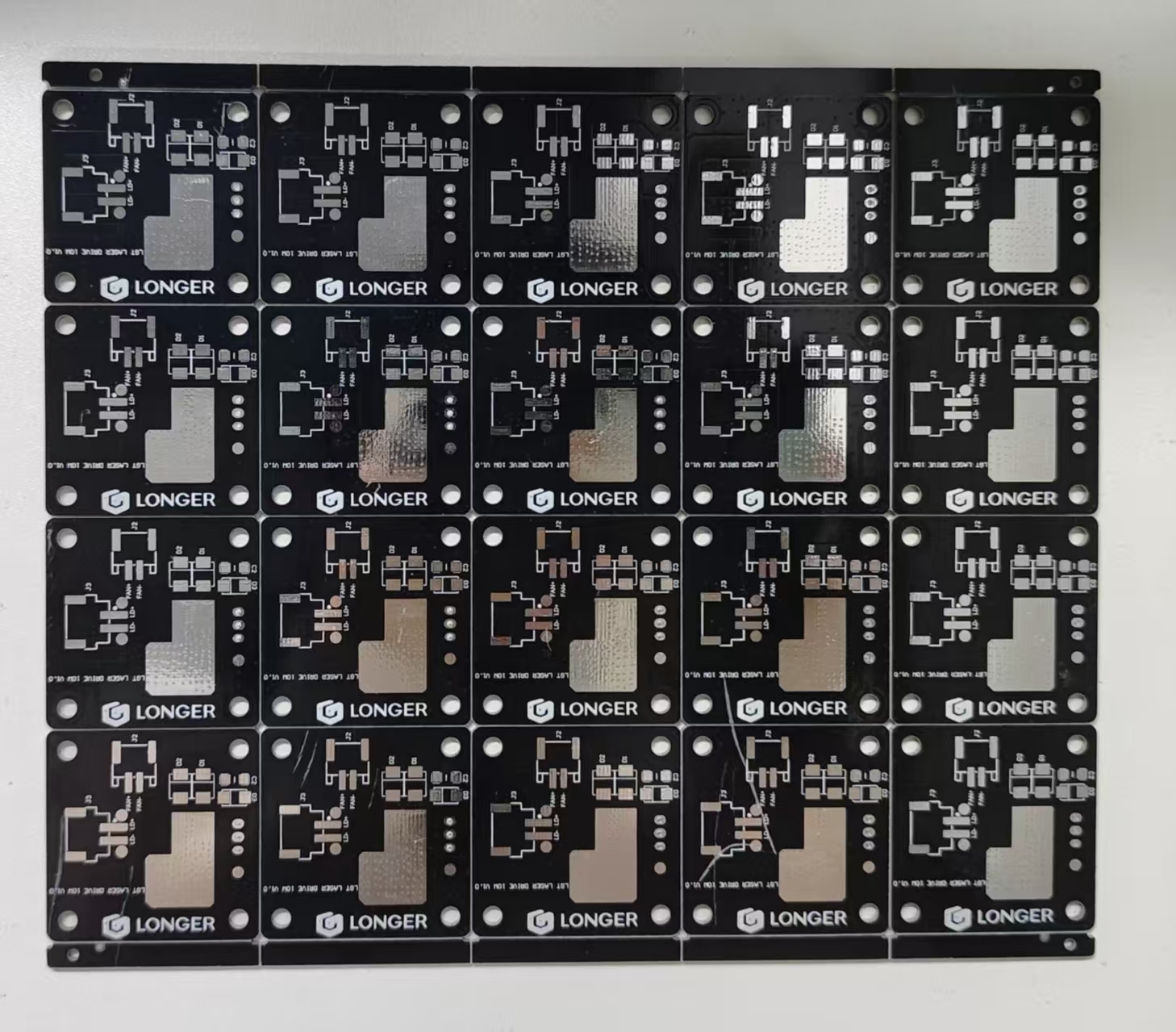 1.6mm Thickness Custom Double Sided PCB Black Soldermask HASL100%E-test for Electronics