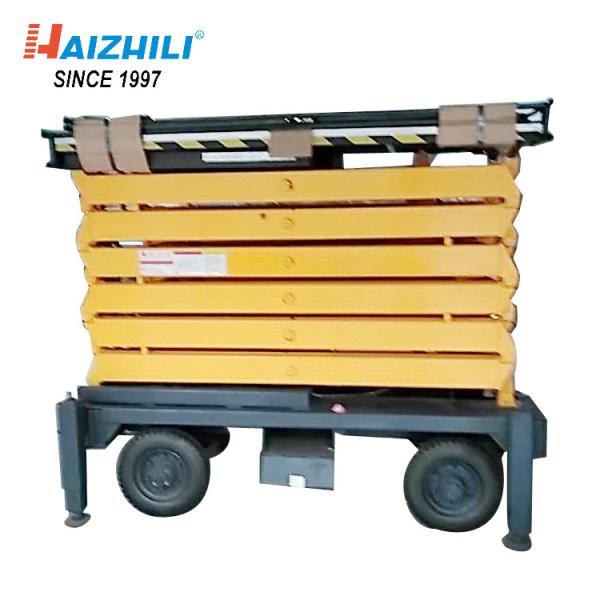 Large Capacity Hydraulic Scissor Lift Cart 1000KG 12 Meter Mobile 1 Year Warranty