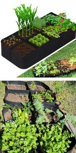 Fabric Raised Garden Bed 6x3x1ft Garden Grow Bed Bags for Growing Herbs, Flowers and Vegetables 128 Gallon