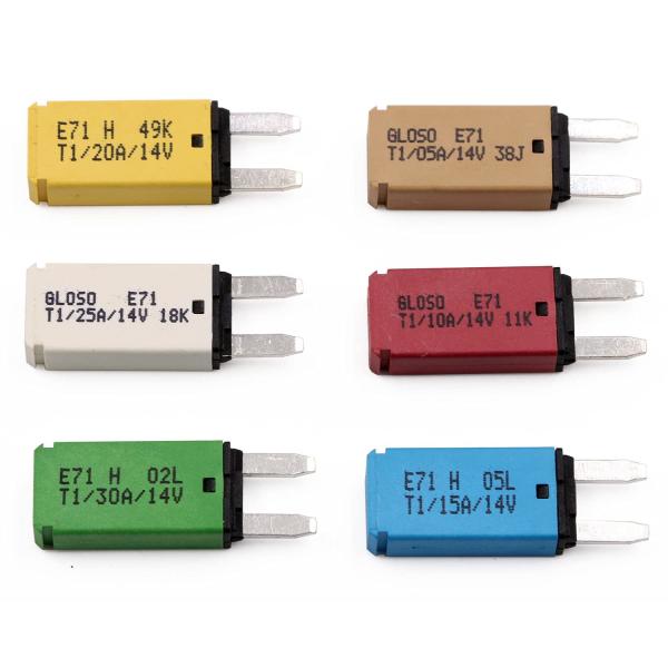 E71 ATM Fuse Automotive Circuit Breakers Auto Reset 12V 5A 10A 15A 20A 25A 30A Amp