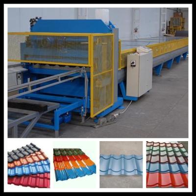 1100 tipo rolo de aço do telhado da cor que forma a máquina/telha que forma o corte hidráulico da máquina