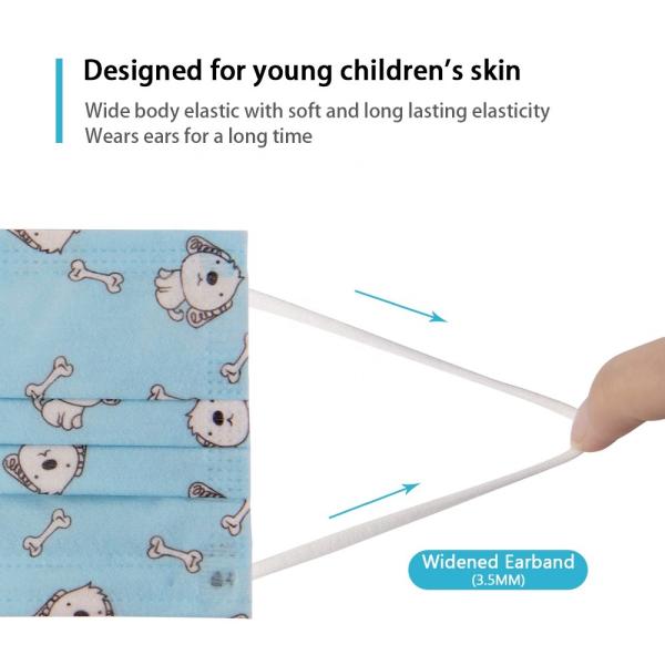 Hot sale OEM 3 layers reusable kid disposable cartoon printing sterile children medical face mask