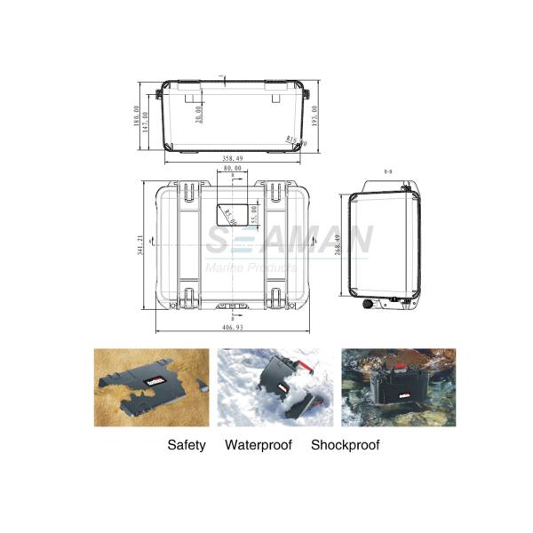 Waterproof Hardshell Dry Box  for  travel