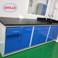 White/Blue/Yellow/Black Chemistry Lab Bench Laboratory Bench Solution with Multi-Functional Socket and Safeguard Cover
