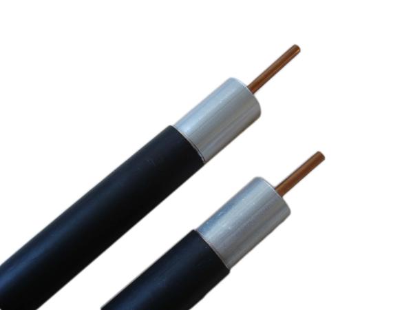 Outdoor Trunk Cable 500  Sealess Aluminum Tube CATV Coaxial Cable PE Jacket