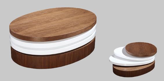 Modern living room oval coffee table