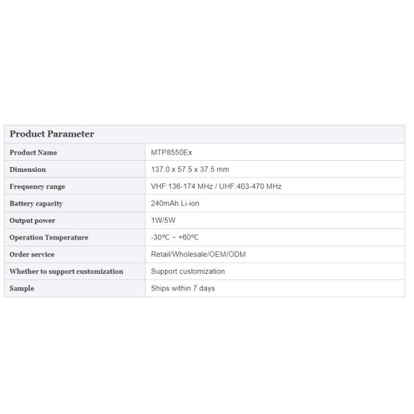 MTP8500EX Digital Two Way Radio 800MHz Explosion-proof DMR Display Type Walkie Talkie