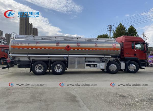 8x4 12 roda o caminhão de petroleiro 25m3 do gás do transporte do combustível diesel do aço carbono