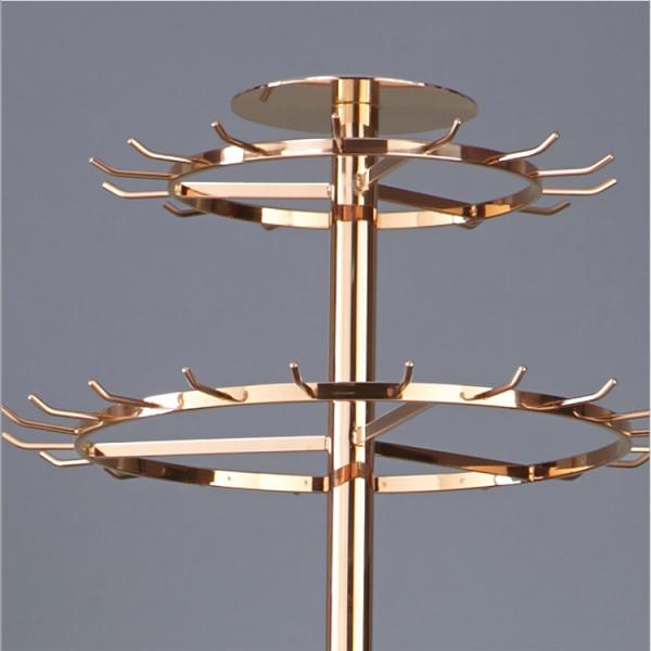 Revolve Your Display Heavy Duty Adjustable Two Tier Spinner Belt Tie Rack Scarf Hanger