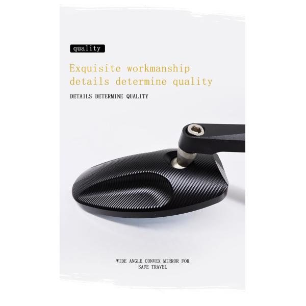 Universal CNC Aluminium Rearview Mirror Bar End Side Mirrors Sleek and Stylish Design