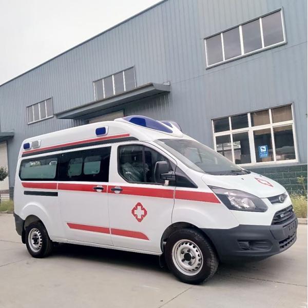 Left Hand Drive 4*2 Ford 5+1 Transmission Emergency Ambulance Truck Vehicle