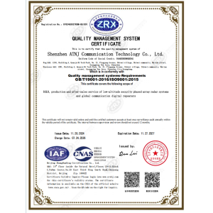 Shenzhen Atnj Communication Technology Co., Ltd. Certifications