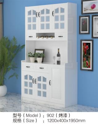 Baking Varnish White Wine Hutch Cabinet 1200*400*1950mm Large Storage Space
