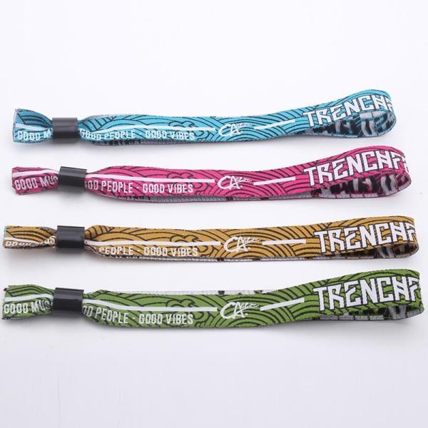Custom Size Colored Wrist Bands For Souvenir / Decoration / Activity