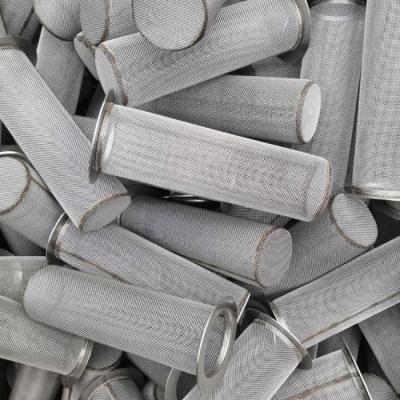 80-1000um Stainless Steel Filter Tube Screen Cylinder Mesh Rustproof