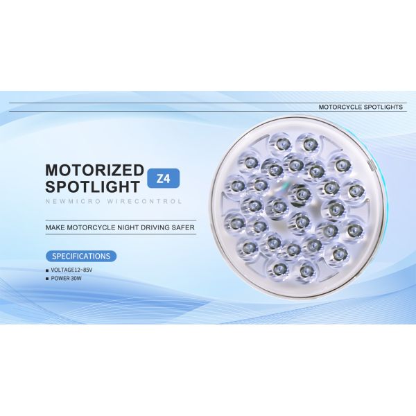 30W Motorcycle Headlight Assemblies 3200K / 6500K Motorcycle LED Headlights 12V - 85V