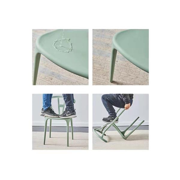 Green Plastic Chair Without Arms