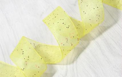 Versatile Durable Silk Organza Ribbon With Silver Dot Perfect For Gift Wrapping