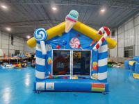 Commercial Grade Outdoor Indoor Inflatable Bounce House Blue Candy House Inflatable Jumping Castle Para Crianças