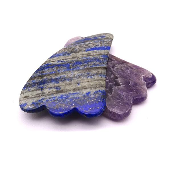 Natural Anti Aging Facial Massager Handheld for Portable Female Portable Massage Scraping Amethyst Lapis